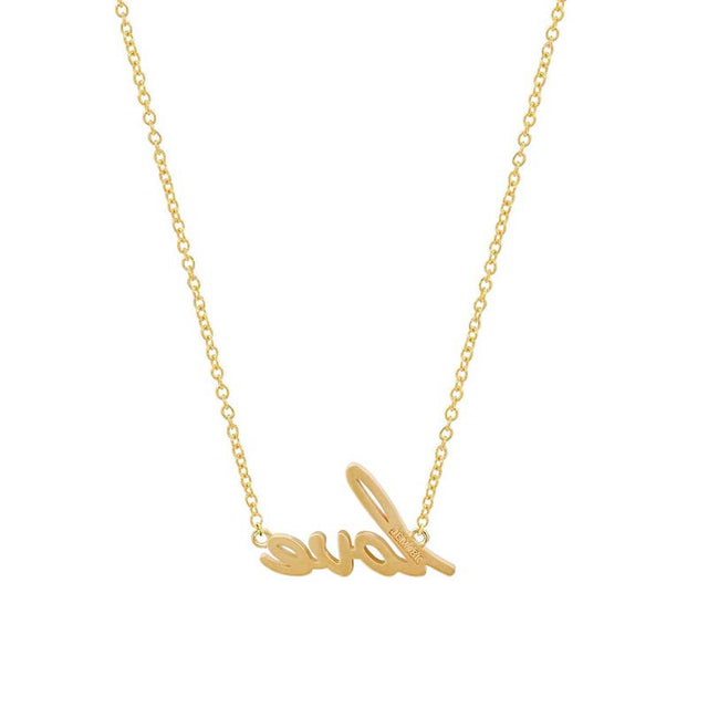 Love Script Necklace