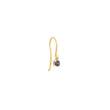 Single Illusion-Set Sapphire Drop Earrings