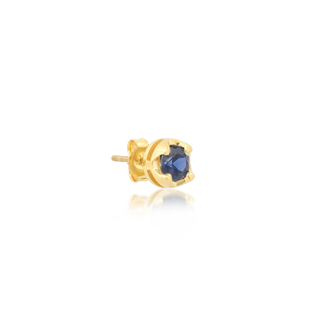 Small Illusion Set Sapphire Studs
