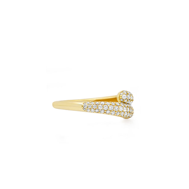 Diamond Small Double Dome Ring