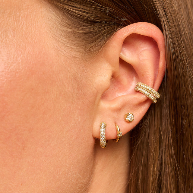 Small Tubular Huggies with Front Diamonds