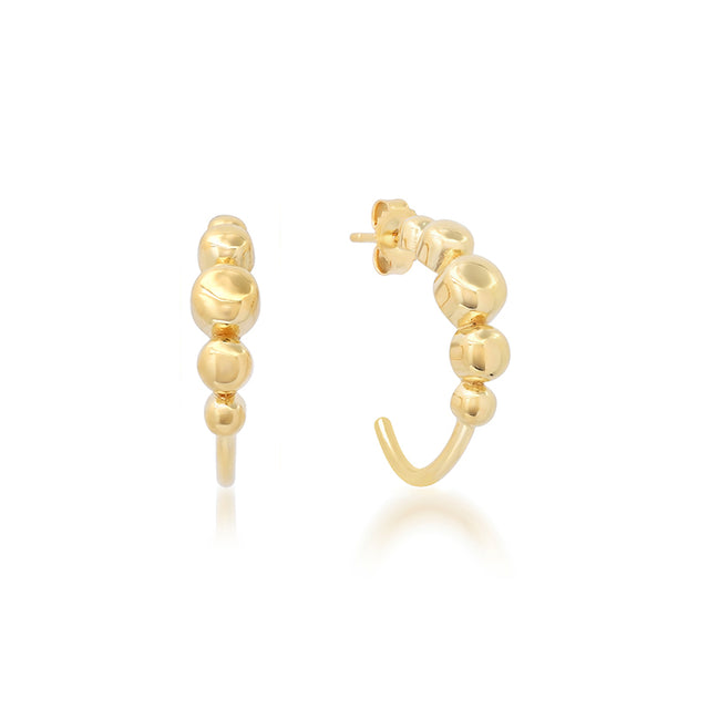 Small Graduated Bezel Hoops