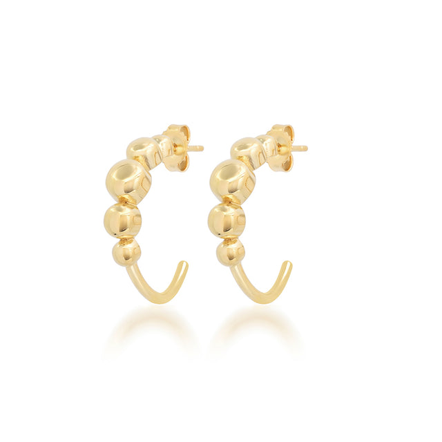 Small Graduated Bezel Hoops