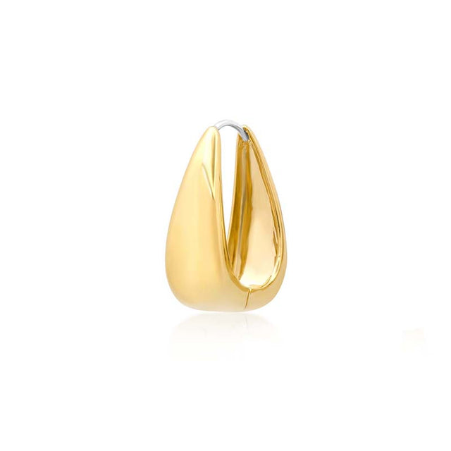 Elongated Teardrop Huggies