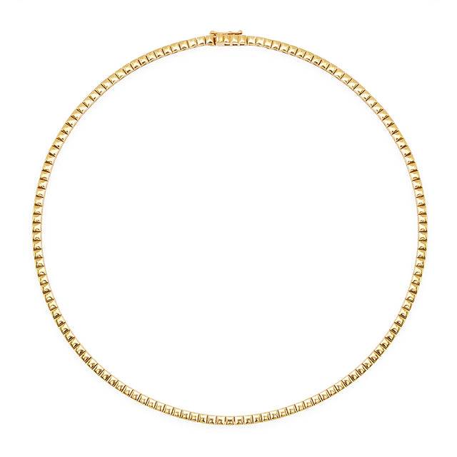 Square Tennis Necklace
