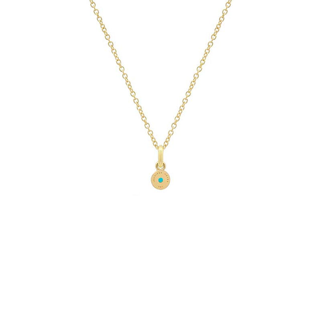 Illusion Set Turquoise Pendant Necklace