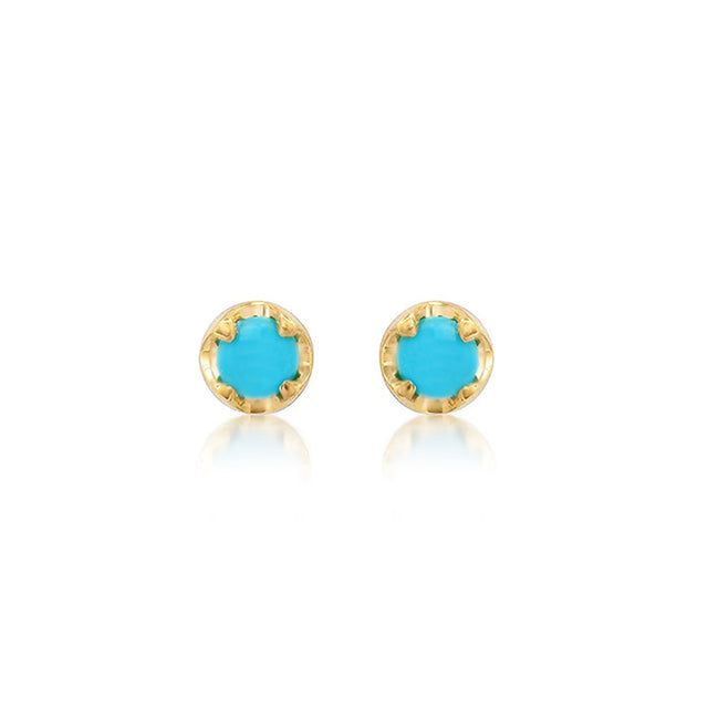 Small Illusion Set Turquoise Studs