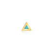 Single Turquoise Inlay Triangle Stud