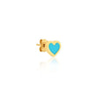 Turquoise Inlay Heart Studs