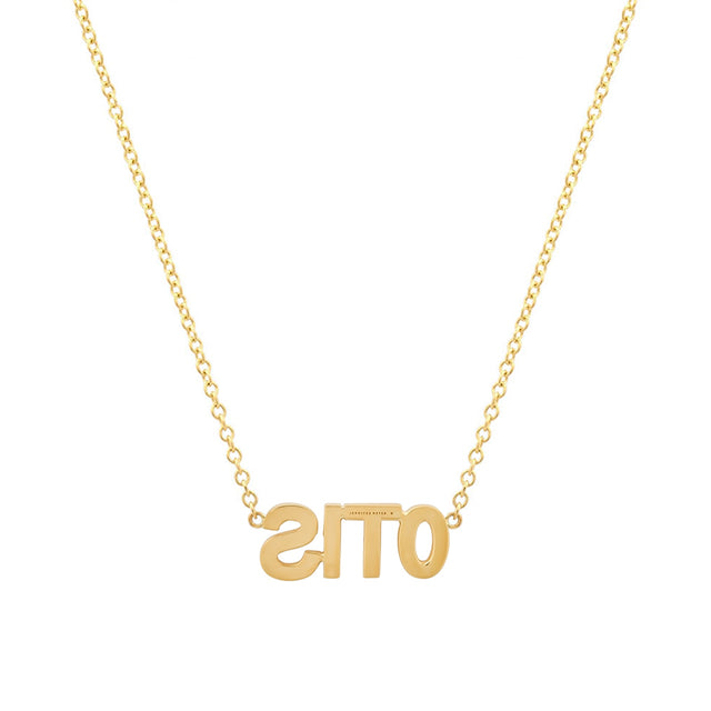 Custom Uppercase Word Necklace