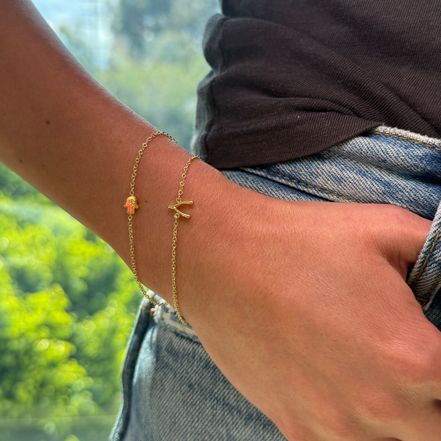 Mini Wishbone Bracelet