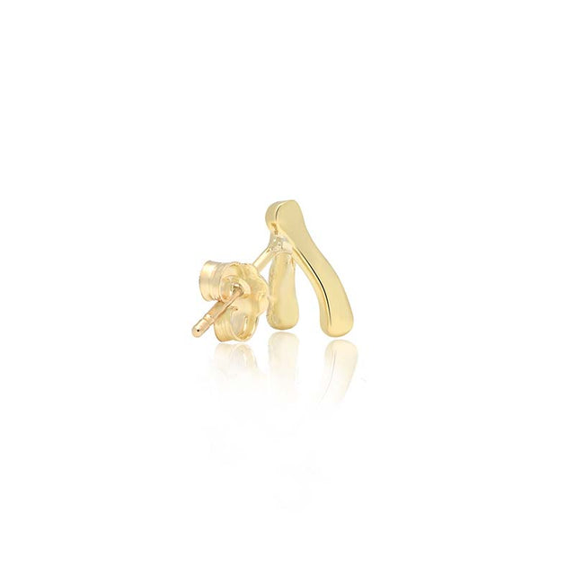 Single Mini Wishbone Stud