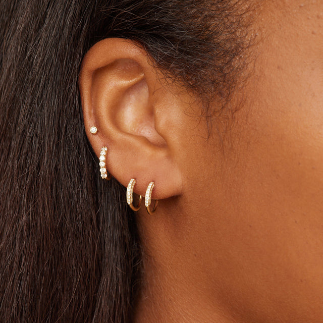 Diamond Bezel Studs