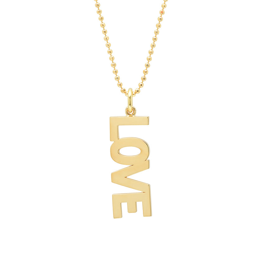 Uppercase Love Pendant Necklace