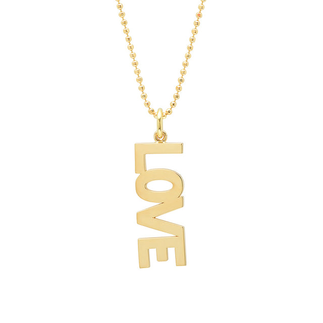 Uppercase Love Pendant Necklace