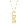 Uppercase Love Pendant Necklace