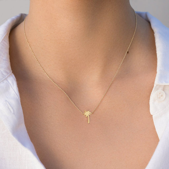Mini Palm Tree Necklace