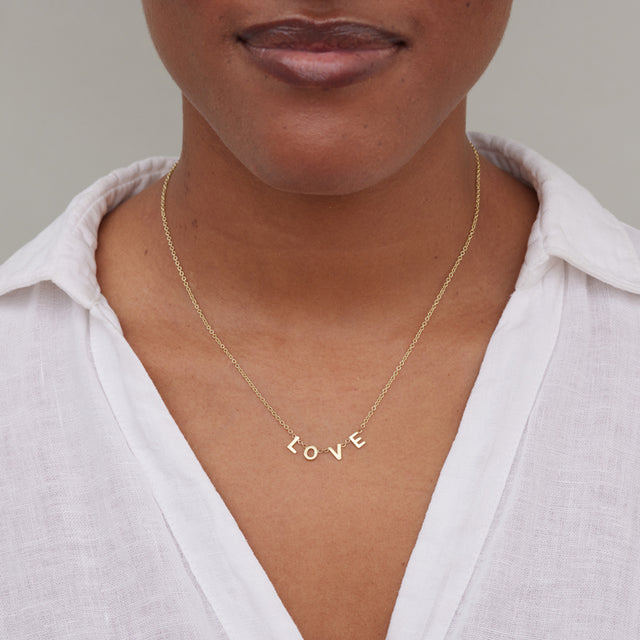 Custom Mini Letter Necklace