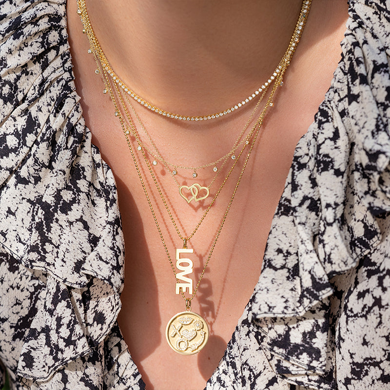 4-Prong Diamond Tennis Necklace