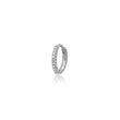 White Gold 3-Sided Diamond Cartilage Hoop