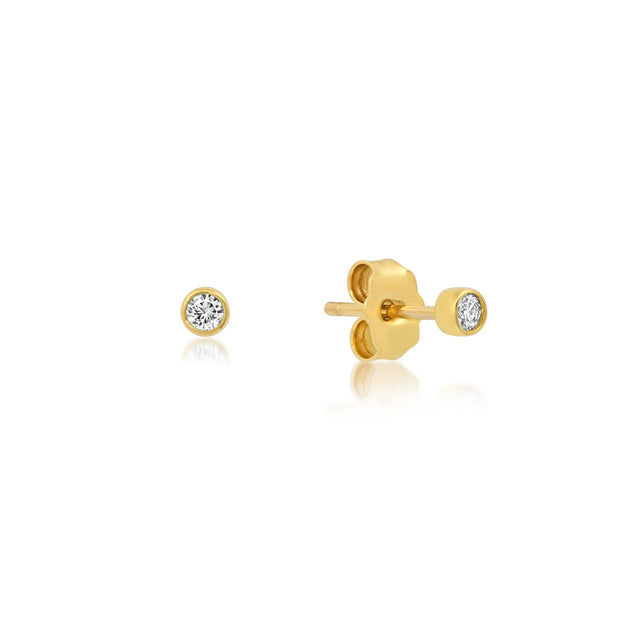Diamond Bezel Studs