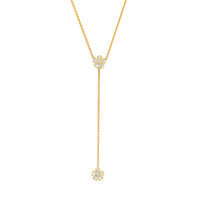 Diamond Flower Lariat