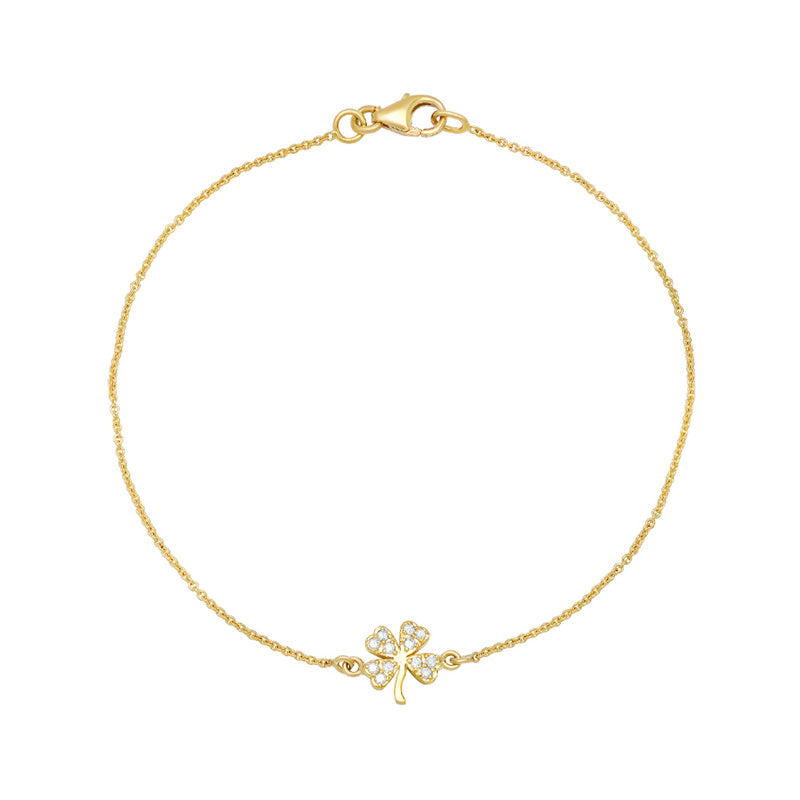 Diamond Mini Clover Bracelet