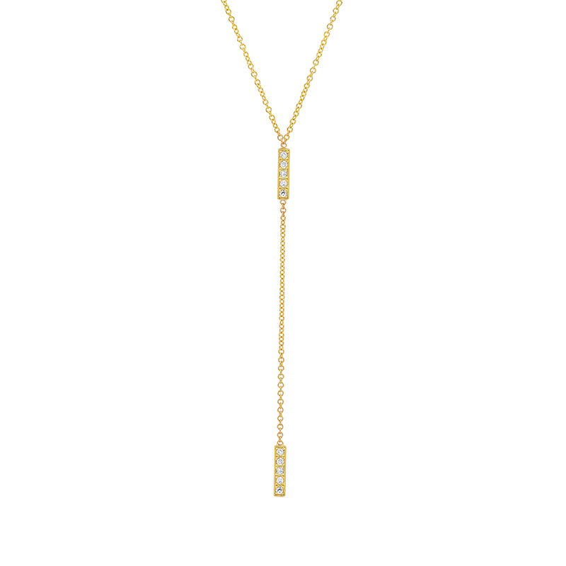 Diamond Short Bar Lariat