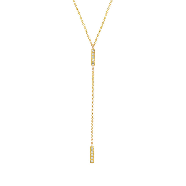 Diamond Short Bar Lariat