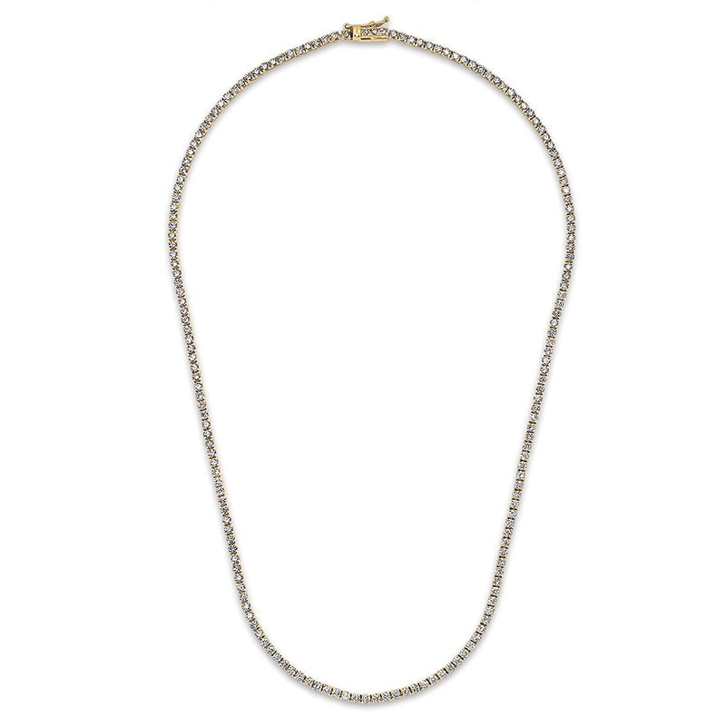 4-Prong Diamond Tennis Necklace