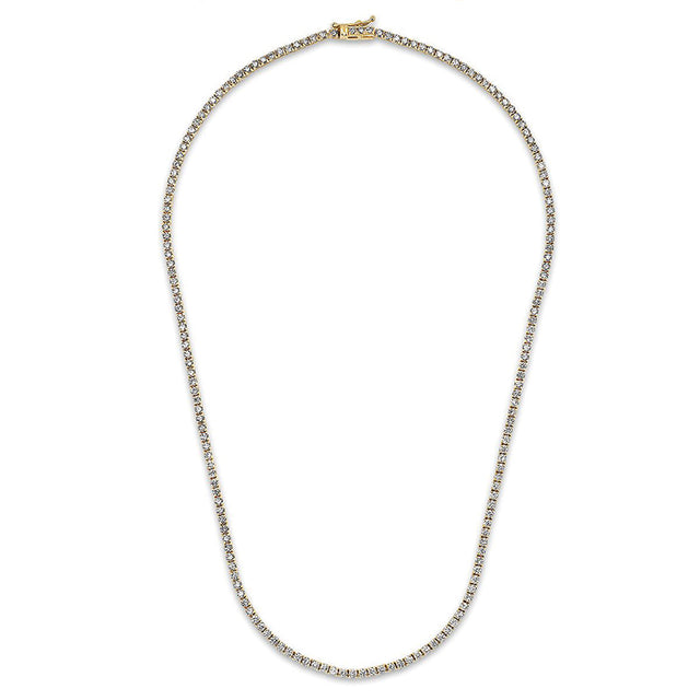 4-Prong Diamond Tennis Necklace