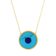 Turquoise Inlay Evil Eye Necklace