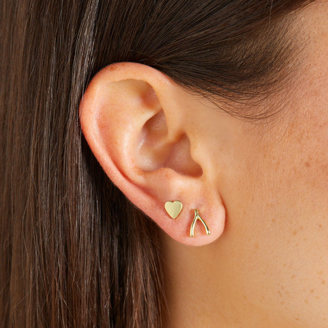 Single Mini Wishbone Stud