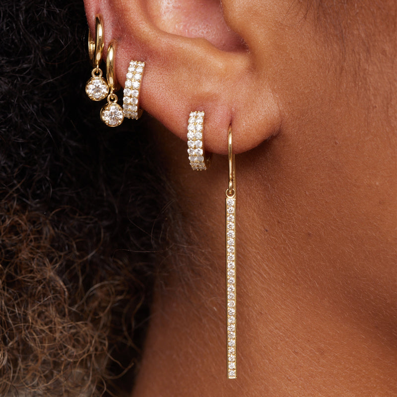 Diamond Stick Earrings