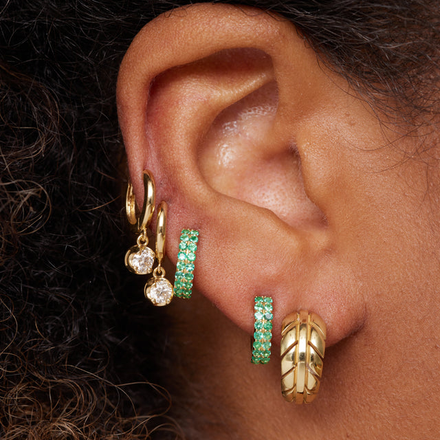 Small Leaf Hoops