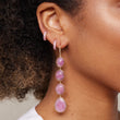 One-of-a-Kind Rustic Pink Sapphire Earrings