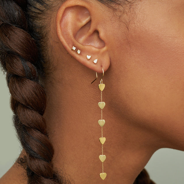 6 Heart By-The-Inch Earrings