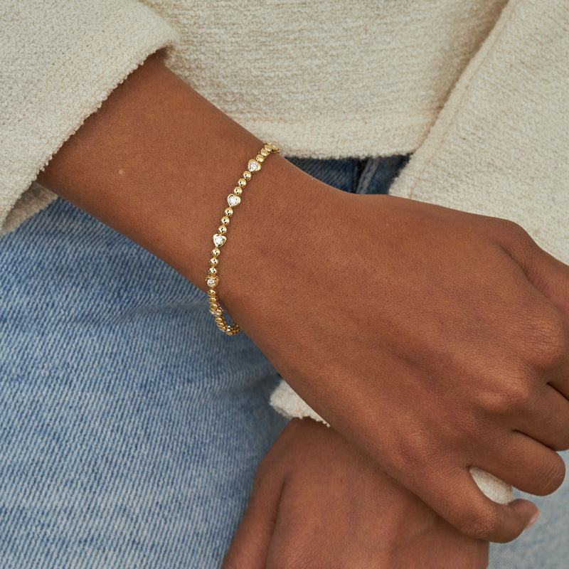 Mini diamond tennis bracelet Clearance