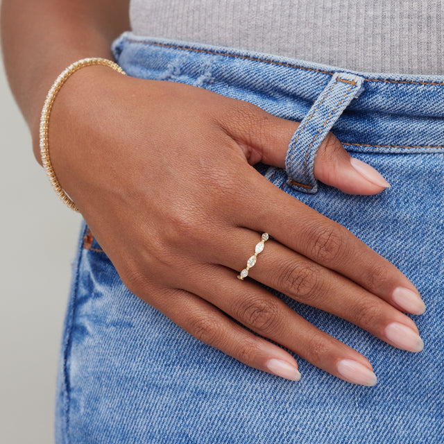 Marquise-Cut Diamond Ring