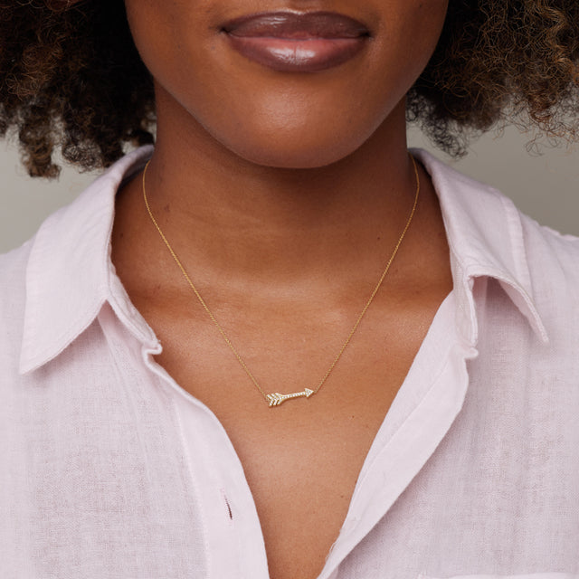 Diamond Arrow Necklace