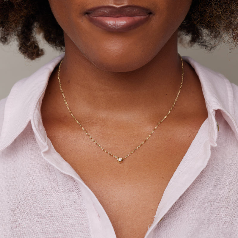 Illusion Set Diamond Necklace for Women Jennifer Meyer