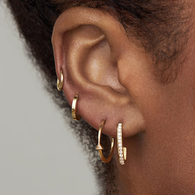 Large Diamond Edith Studs
