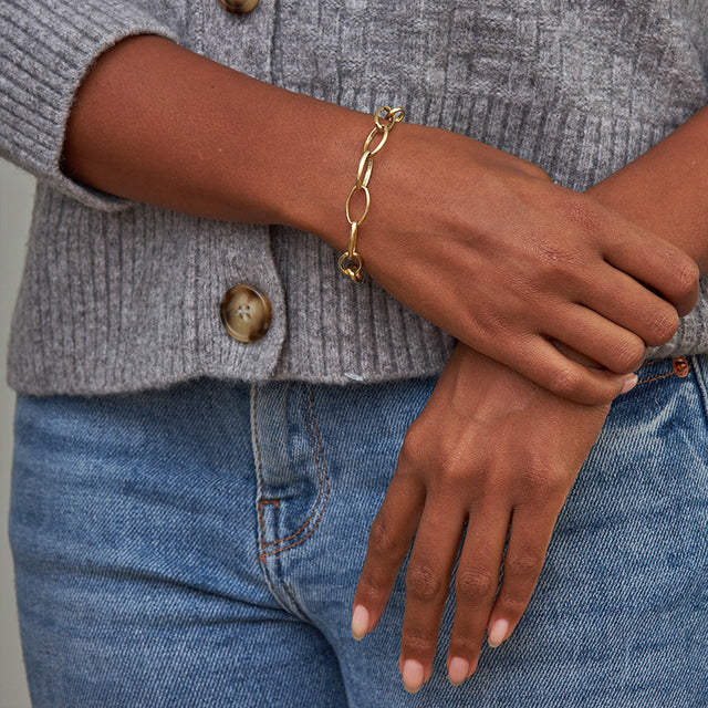 Large Edith Link Bracelet