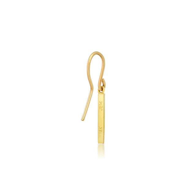 Diamond Long Bar Drop Earrings