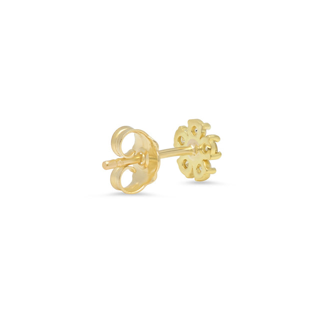 Diamond Flower Studs