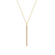 Diamond Long Stick Pendant Necklace