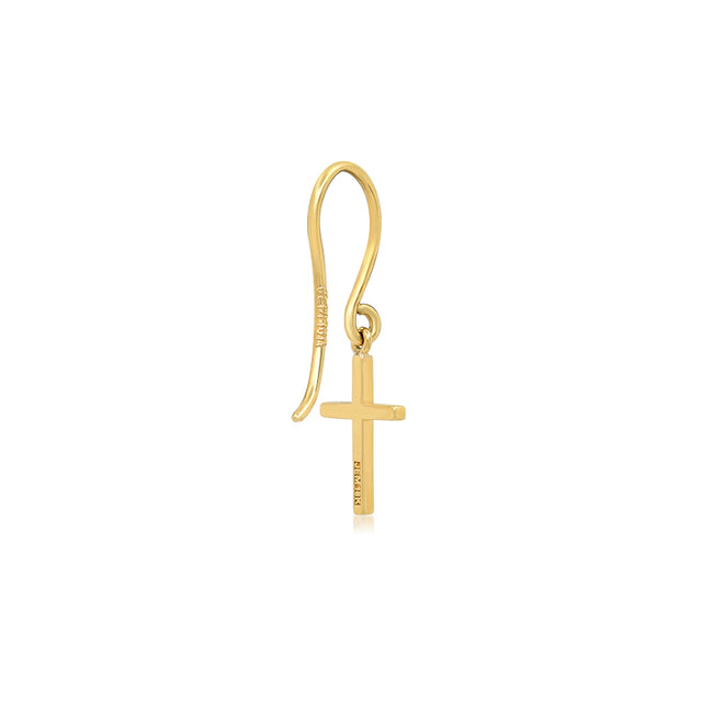 Diamond Cross Earrings