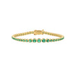 Graduated Emerald Tennis Bracelet