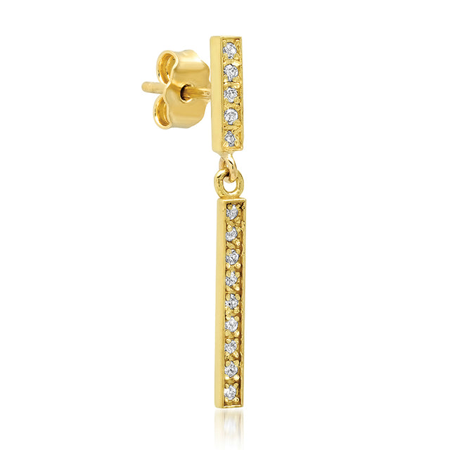 Diamond Short and Diamond Long Bar Studs