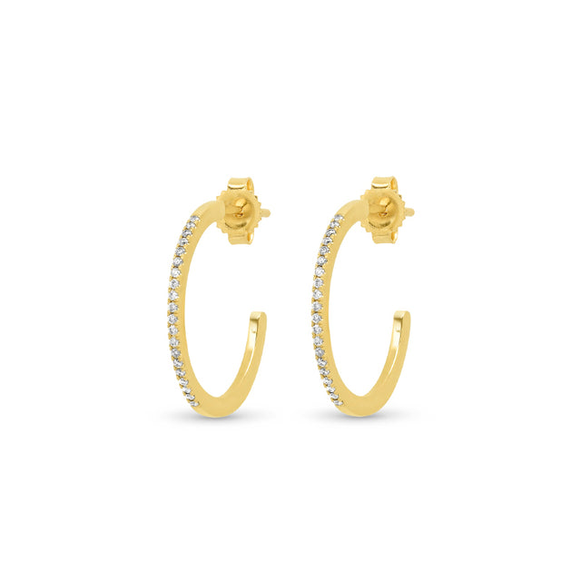Diamond Small Hoops